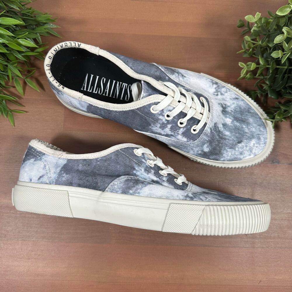 All Saints Lex Trainer Tie Dye Canvas Low Top Sneaker Men's Size‎ 8